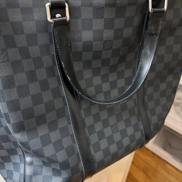 LOUIS VUITTON Tadao Hand Tote bag Damier Graphite Leather Black FLASH SALE - Picture 9 of 13